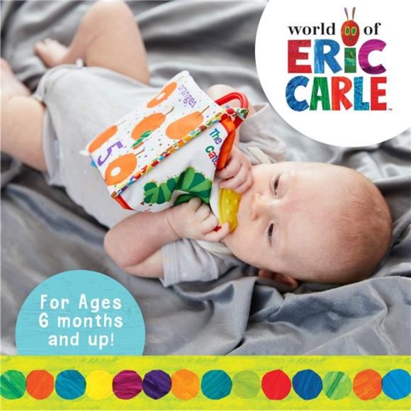 NEW -Let's Count Soft Book - Teething Crinkle Soft Sensory Book for Babies, 5x5" - Picture 6 of 6